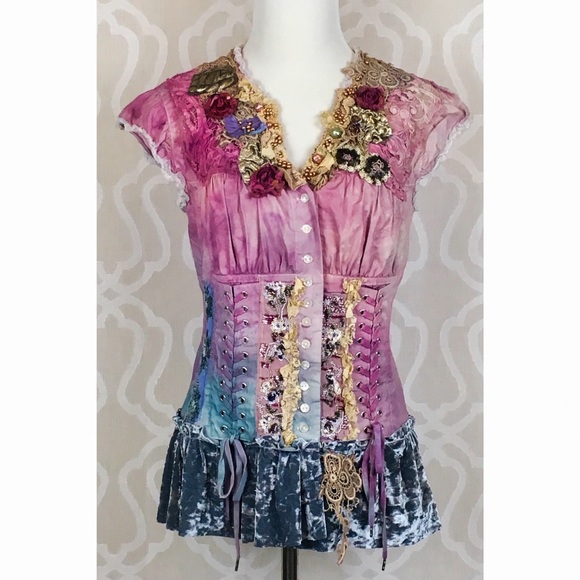 Handmade Tops - **HOLD FOR REANN** Handmade Victorian Gothic Top